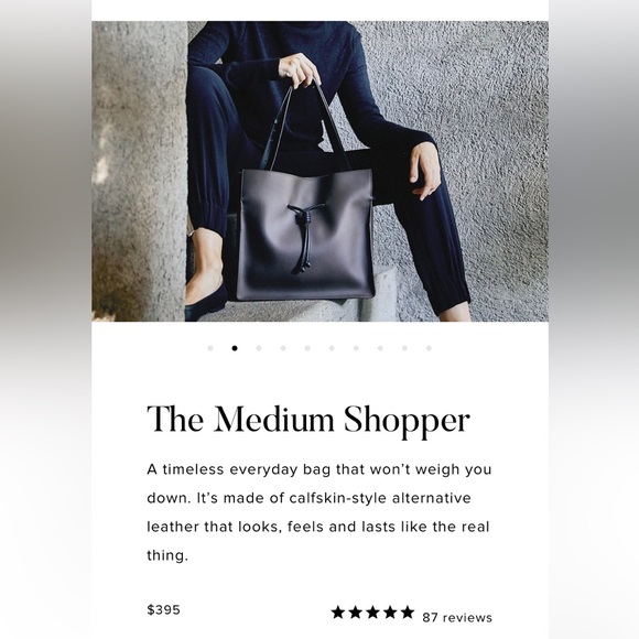 Von Holzhausen vegan medium shopper shoulder bag - Picture 14 of 15